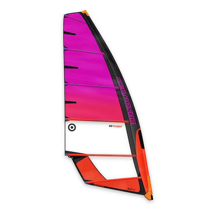 Neilpryde V8 Flight 2025 - Color: C3 Juicy Orange/Purple, Size: 5,0