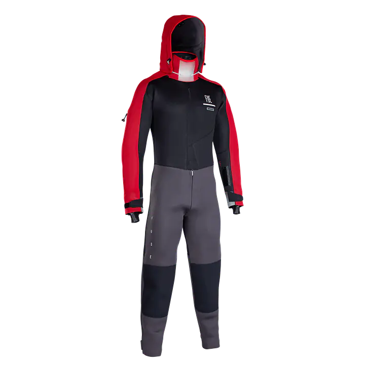 ION Fuse Drysuit 4/3 Back Zip unisex Color: 900/5xx black/red, Size: 52/L