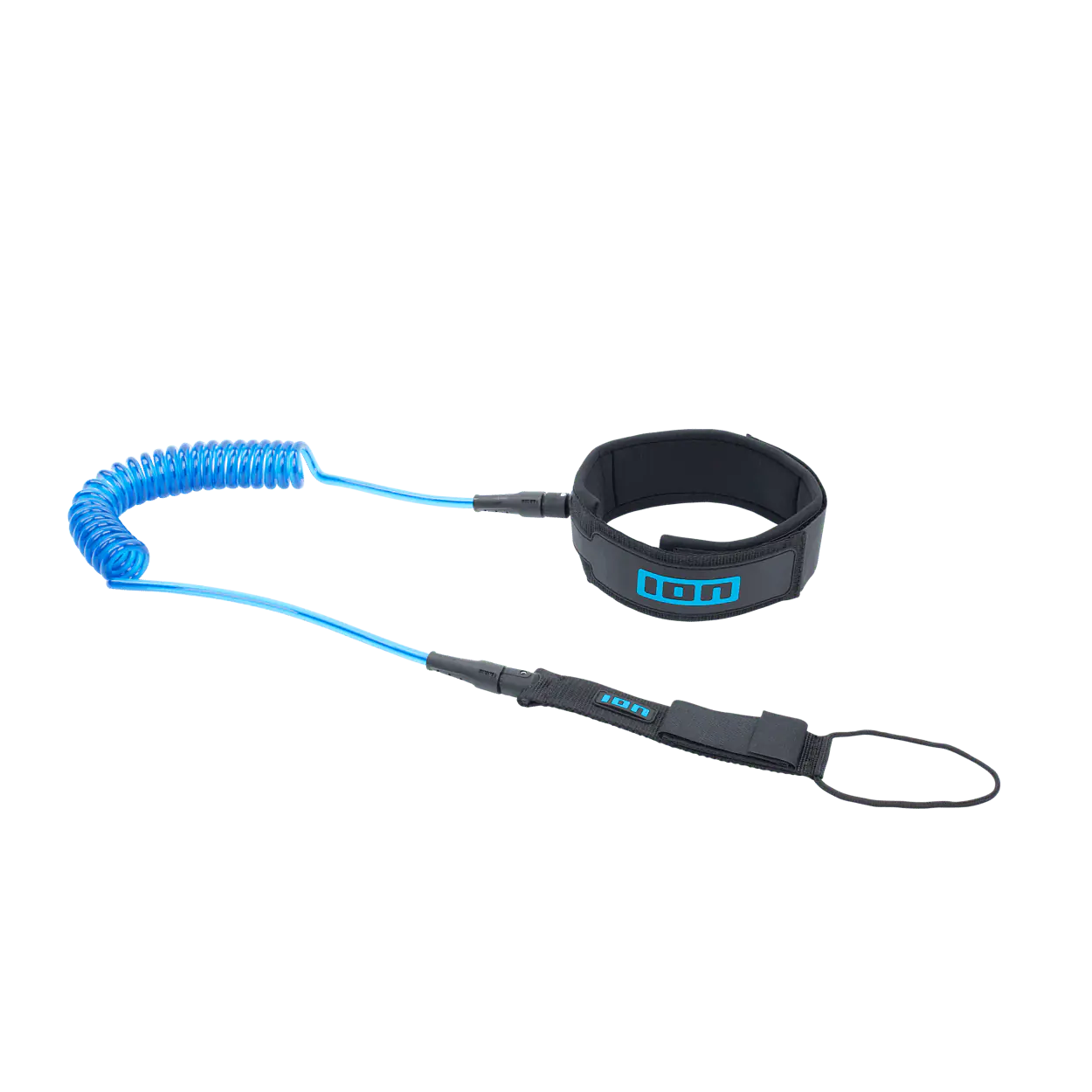 ION Wing / SUP Board Leash Core Coiled Knee Color: 7xx blue, Size: 8
