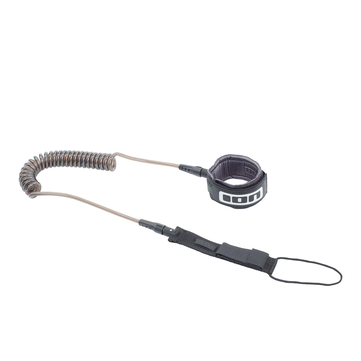ION SUP Leash Tec Coiled Ankle Color: 900 black, Size: 10
