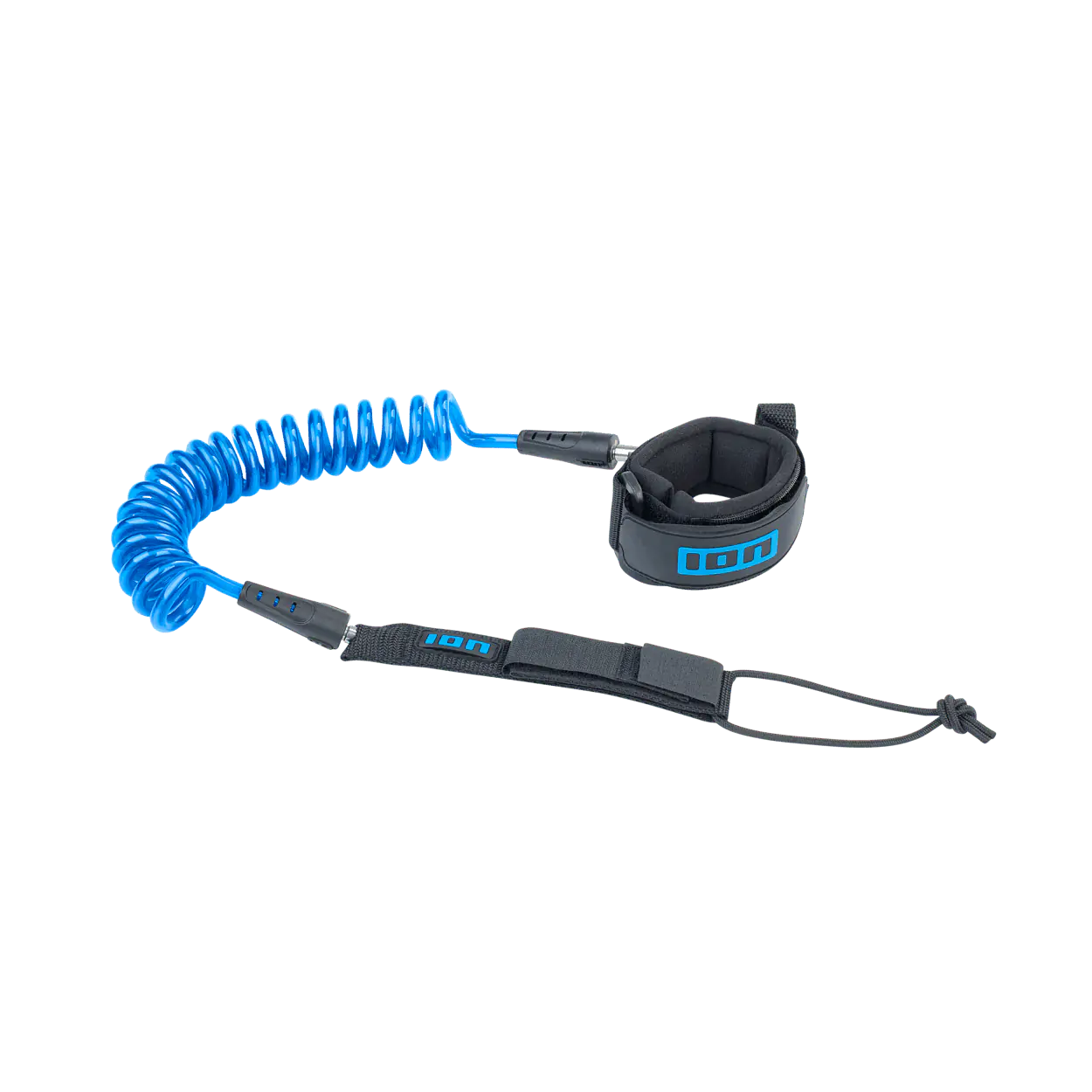 ION Wing Leash Core Coiled Wrist Color: 7xx blue, Size: 5,5
