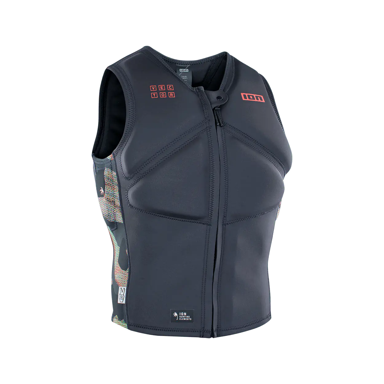 ION Vector Vest Core Front Zip men Color: 210 grey-camo, Size: 46/XS