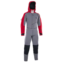 ION Fuse Drysuit 4/3 Back Zip unisex Color: 215/501 grey/red, Size: 54/XL