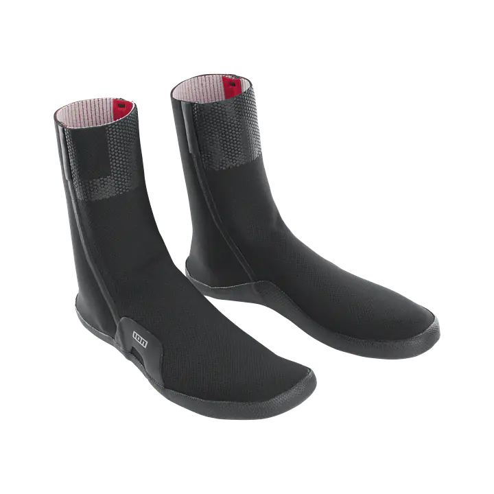 ION Ballistic Socks 3/2 Round Toe unisex Color: 900 black, Size: 36/5