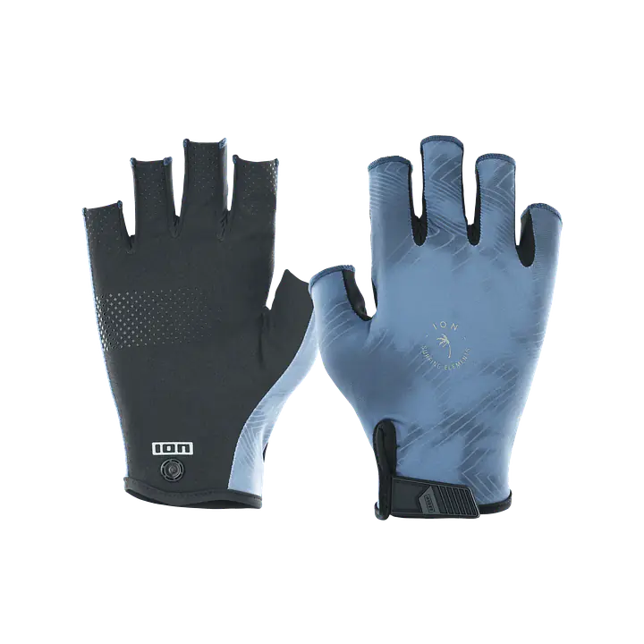ION Amara Gloves Half Finger Color: 715 cascade-blue, Size: 46/XS