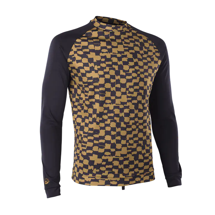 ION Rashguard Maze LS men Color: 023 checkered-gold, Size: 50/M