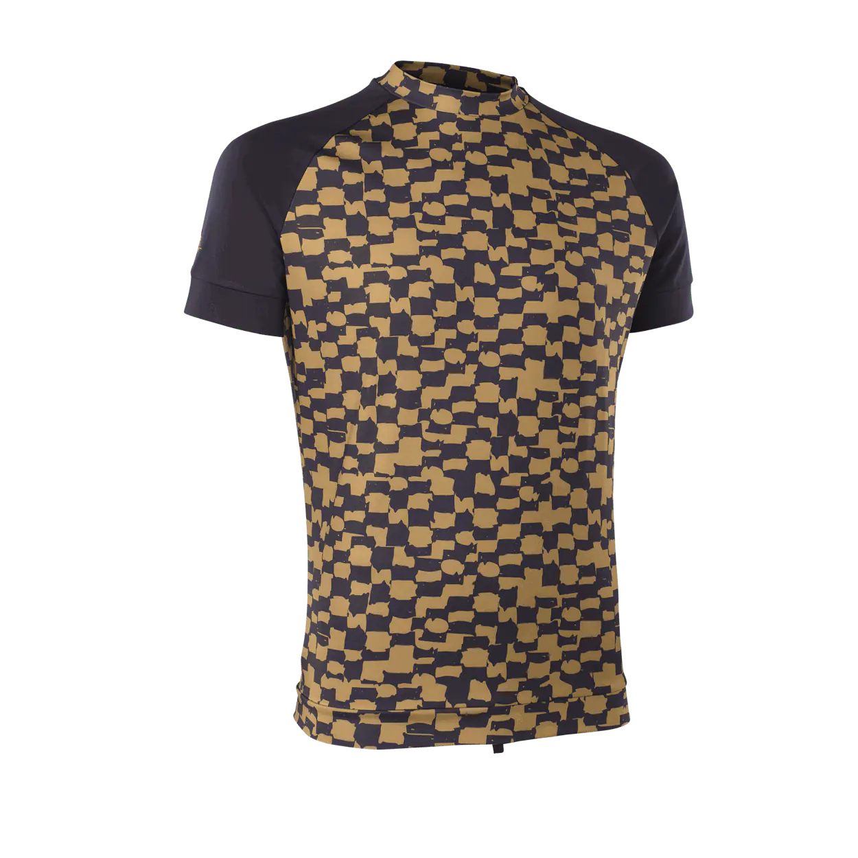 ION Rashguard Maze SS men Color: 023 checkered-gold, Size: 46/XS