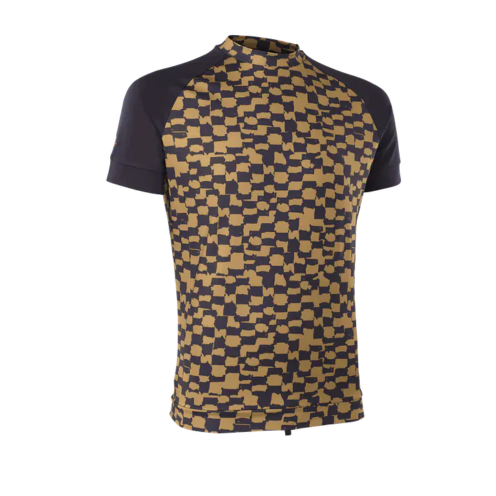 ION Rashguard Maze SS men Color: 023 checkered-gold, Size: 46/XS