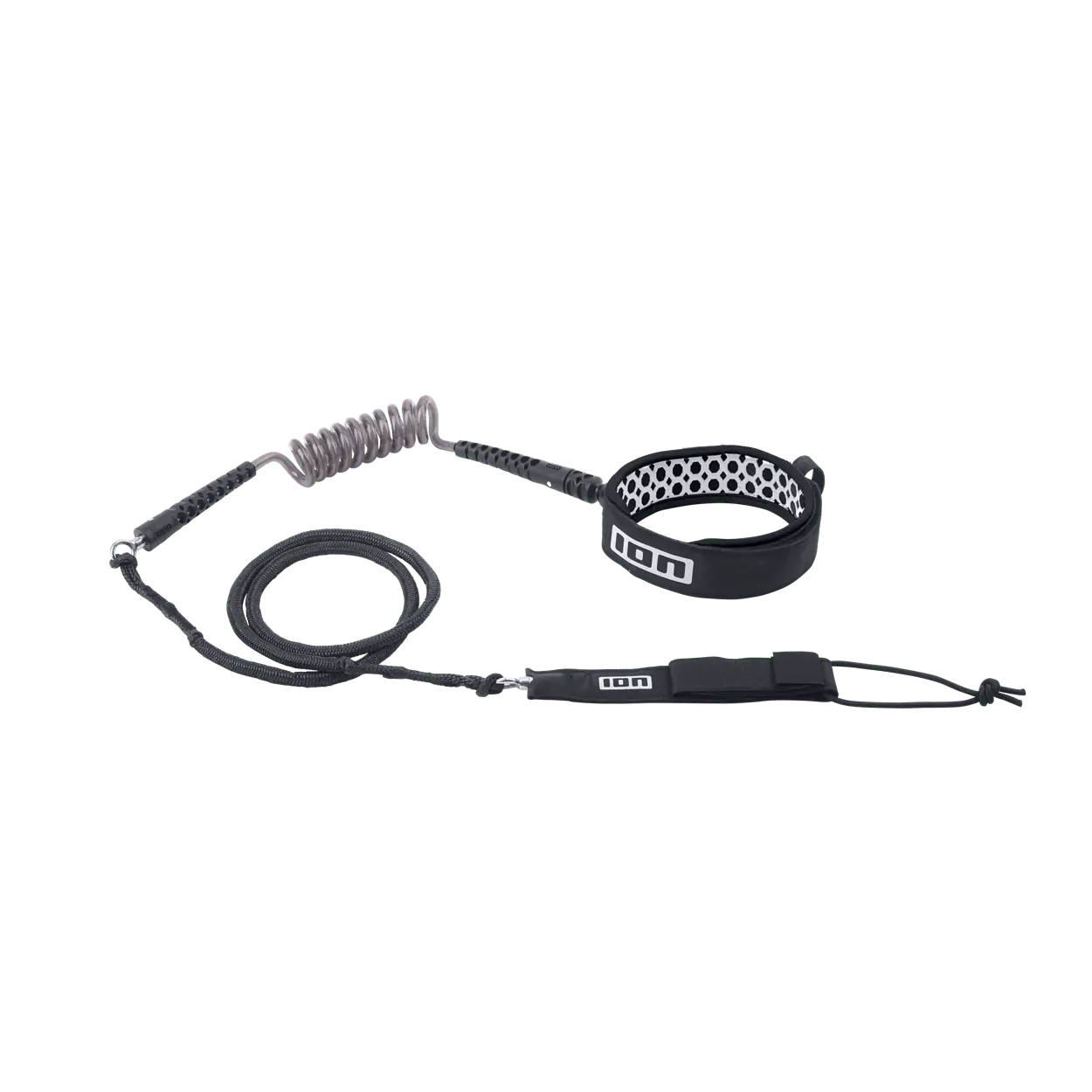 ION Wing Board Leash Core Hybrid Knee Color: 900 black, Size: 5,5