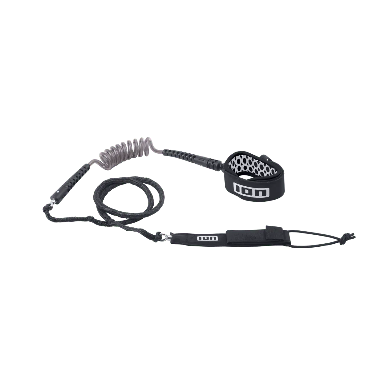 ION Wing Board Leash Core Hybrid Ankle Color: 900 black, Size: 6'5"
