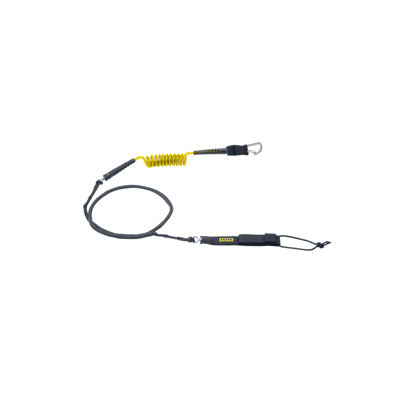 ION Wing Board Leash Core Hybrid Carabiner Color: 110 mustard, Size: 6'5"