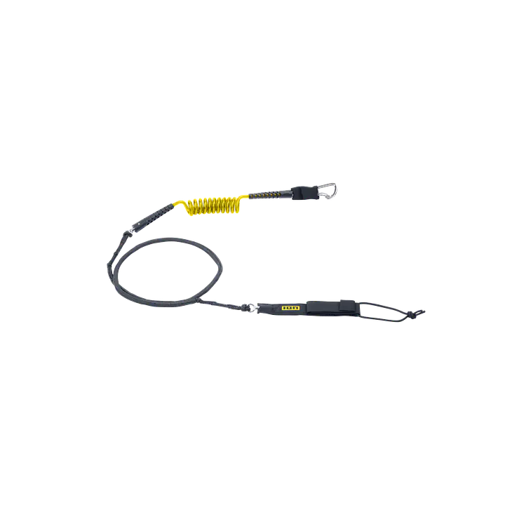 ION Wing Board Leash Core Hybrid Carabiner Color: 110 mustard, Size: 6'5"