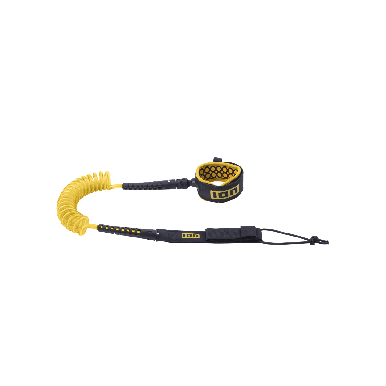 ION Wing Board Leash Core Coiled Ankle Color: 110 mustard, Size: 5,5