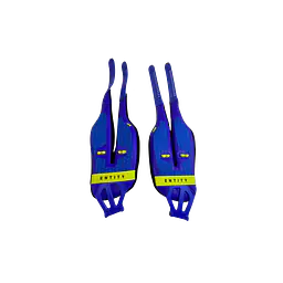 DUOTONE Entity Snap Strap (SS20-SS24) (1pair) - Color: blue-lime, Size: L-XL
