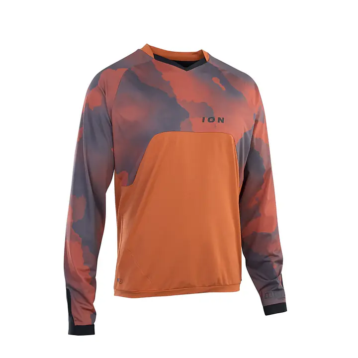 ION Bike Tee Traze Amp LS AFT men 2022 - Color: Red, Size: L