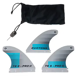 DUOTONE Fins TS-S Pro II Fins (SS15-SS22) (3pcs) 2022 - Color: Black, Size: S