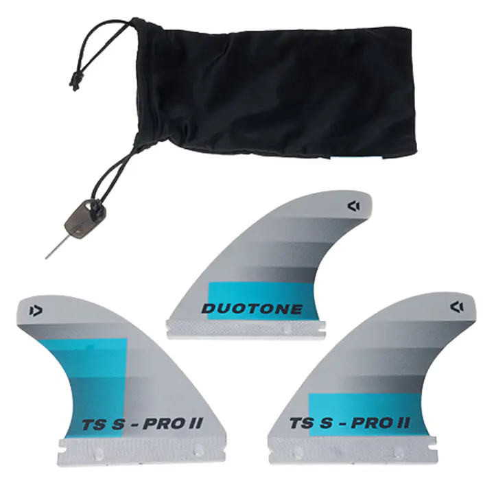 DUOTONE Fins TS-S Pro II Fins (SS15-SS22) (3pcs) 2022 - Color: Black, Size: S